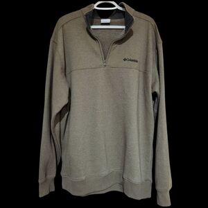 Colombia Quarter Zip Pullover Sweatshirt Mens XL Sage Green - Extremely Soft!